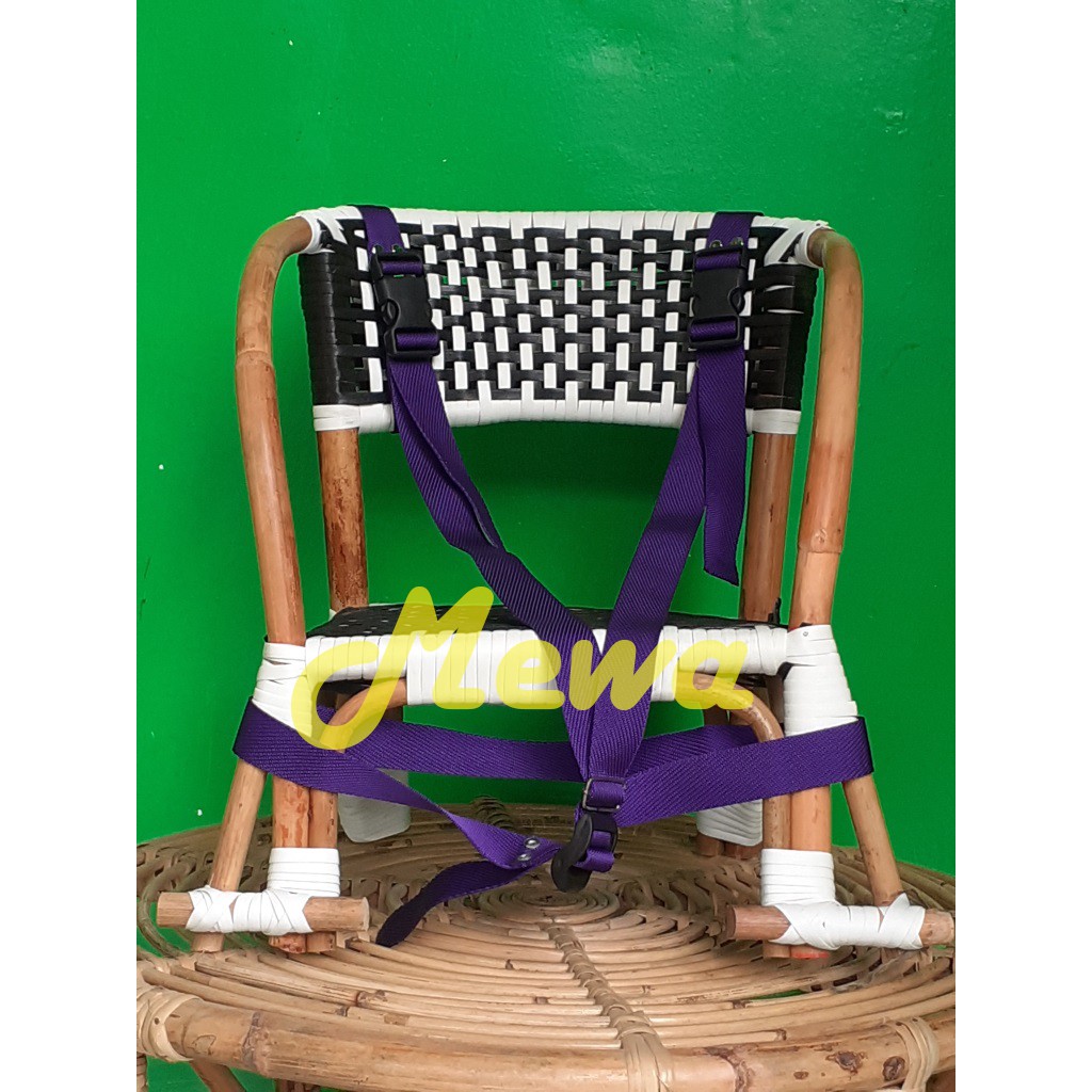 Boncengan Anak Rotan - Sepeda (Boncengan Belakang) Plus Sabuk Pengaman