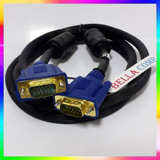 NYK Kabel VGA Male to Male 1.5M - Kabel VGA 1.5 Meter High Quality/NYK Kabel VGA 1.5M - Gold Plated