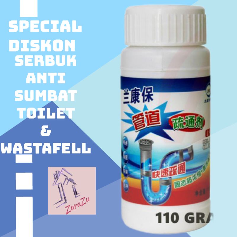 SERBUK ANTI SUMBAT TOILET &amp; PEMBERSIH SALURAN