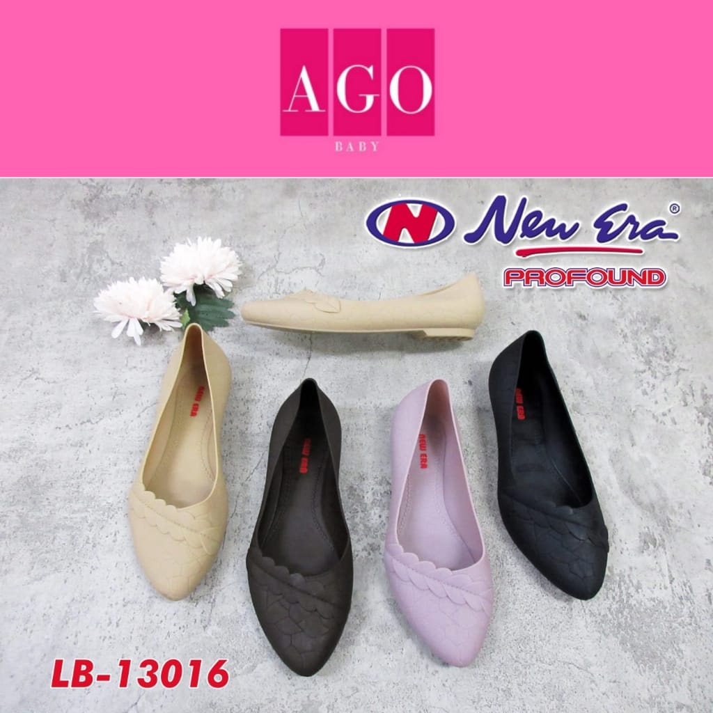 ago NEW ERA LB 13016 Sepatu Jelly Wanita Sepatu Kerja Sendal Wanita Wedges Selop Karet Jelly