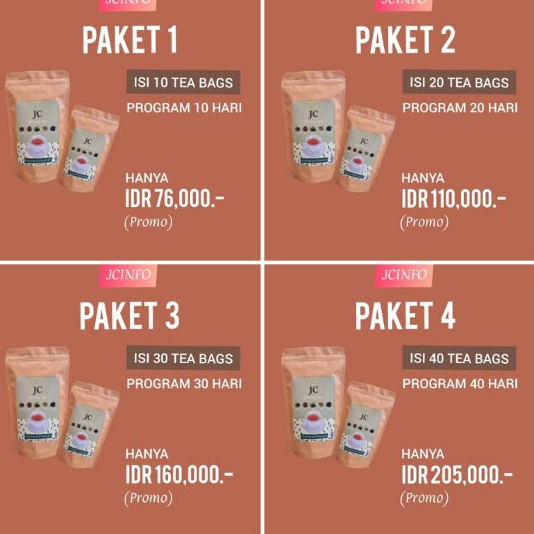 [Art. D1034] JC SLIMMING TEA || TEH PELANGSING BEST SELLER