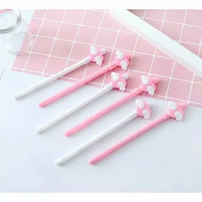 

Ballpoint Love Karakter Unik Pulpen Heart Wing Pen Pena Bolpoin
