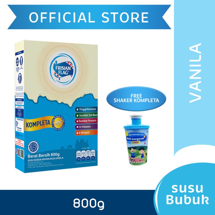 

c011cc Frisian Flag Kompleta Susu Bubuk Keluarga Vanila 800G Free Gift Xa201As