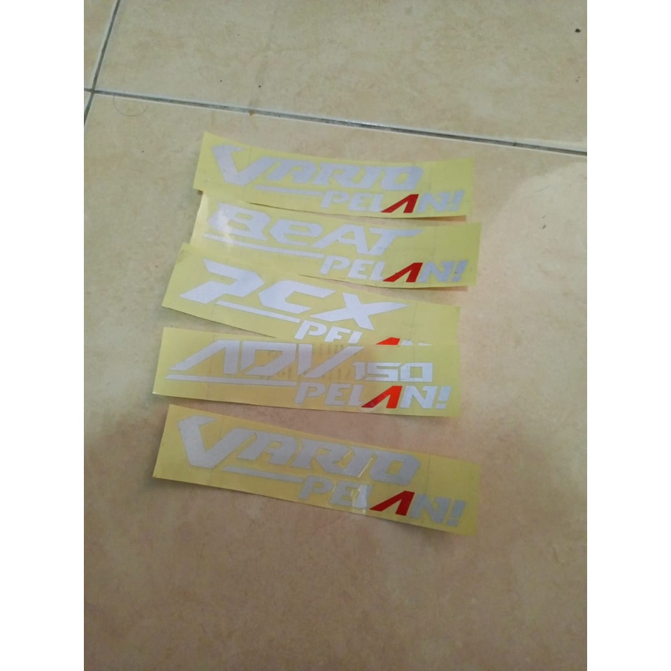 Cutting Stiker PELAN VARIASI stiker motor Stiker viral