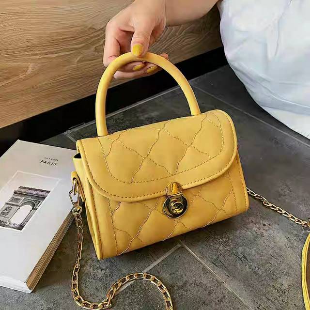 (COD) tas impor  wanita fashion selempang bahan kulit  handbag grosir murah