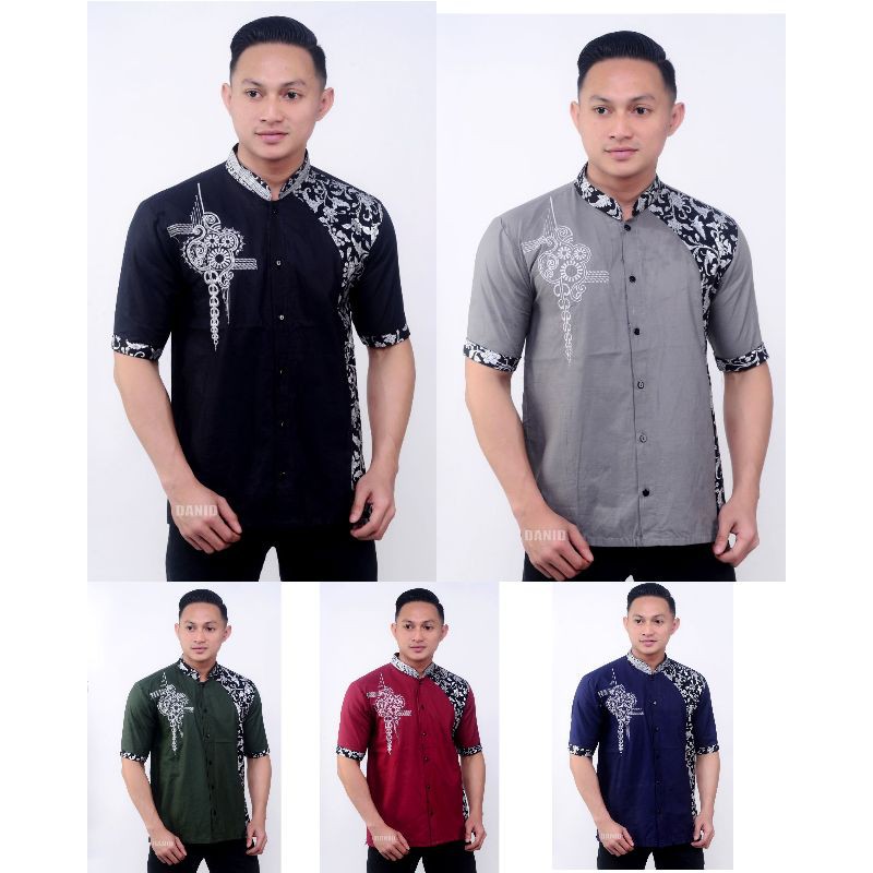 Baju Koko Pria Gus Azmi Syubbanul Muslimin Kombinasi Hadroh Azzahir Hilw HO587 KEMEJA KOKO PRIA BAJU