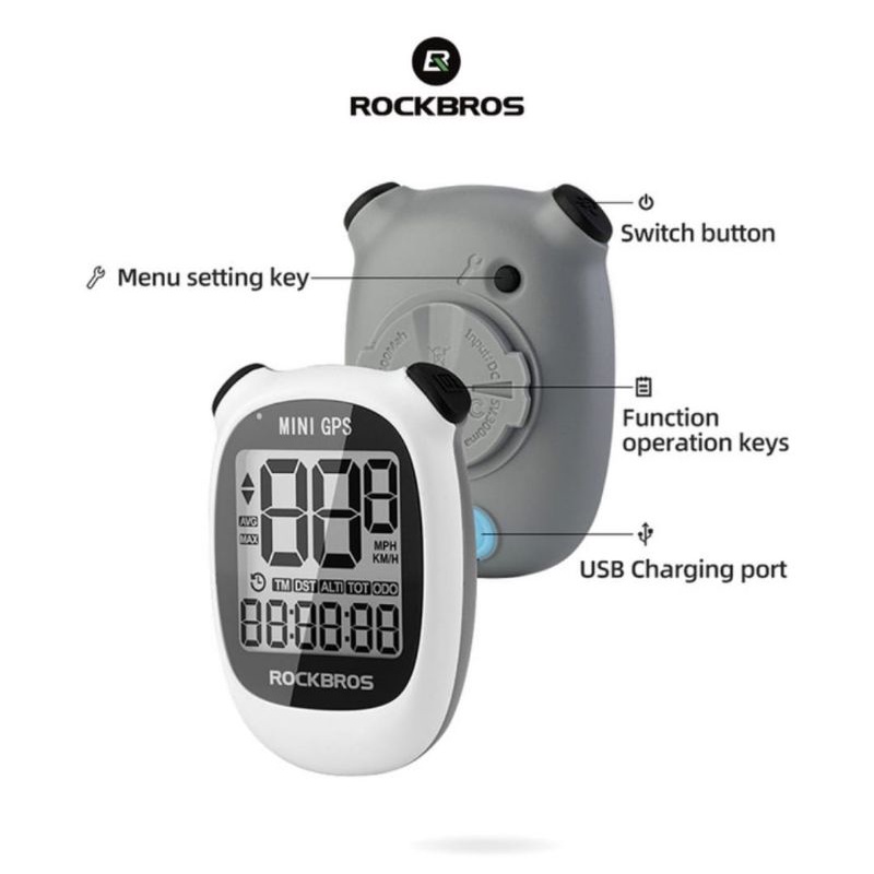 ROCKBROS M3 Mini gps Bike Computer Speedometer Wireless - 9 Fungsi