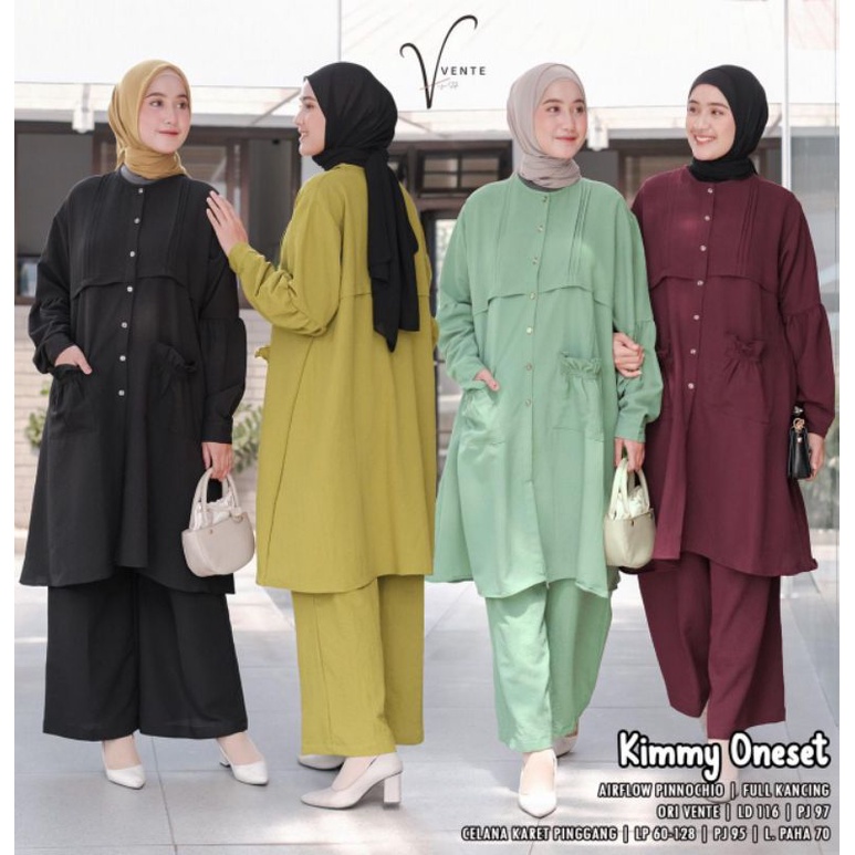 (NEW)SETELAN WANITA OOTD//KIMMY ONE SET BY VENTE