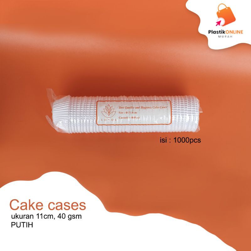 

Cake cases Lotus 11.0 cm white | Cup cake | Baking