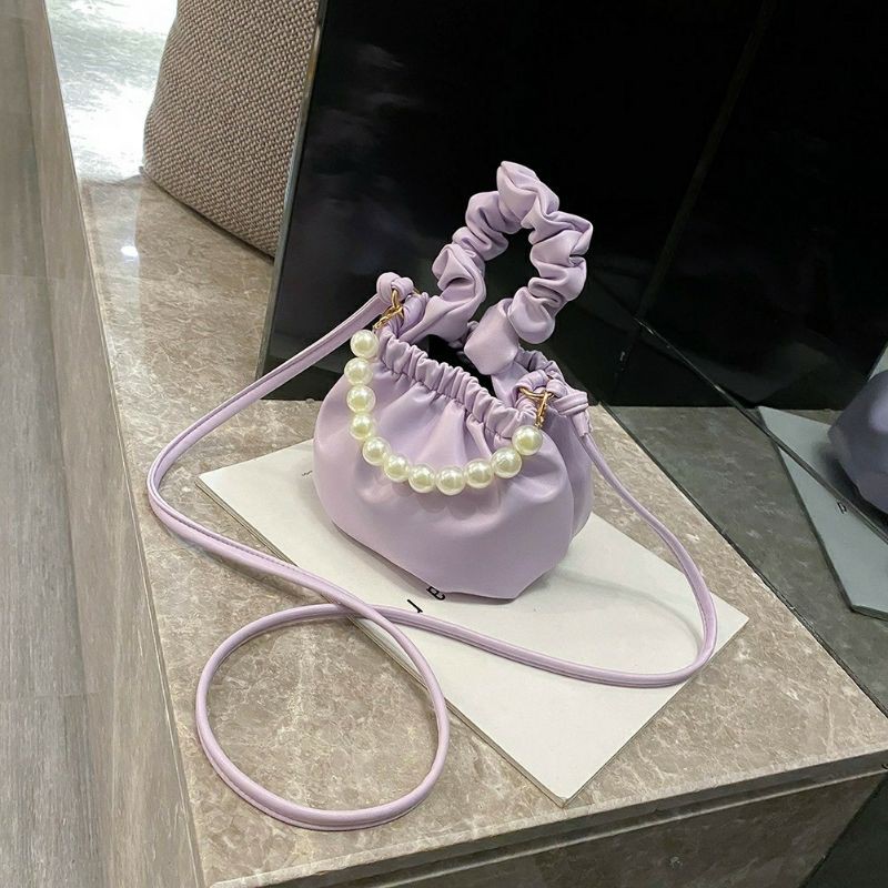 MOONBAGS CLARA Sling Hand Bag Mutiara Import Lilac Lucu Murmer Murah Tas Pundak Pearl Kekinian