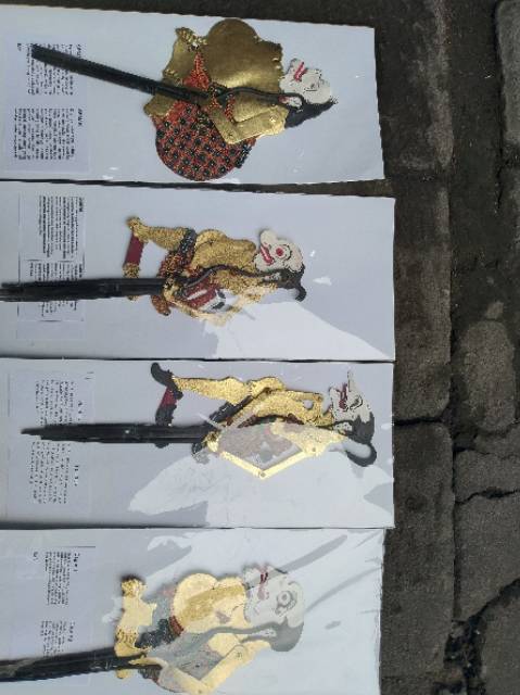 (BISA COD) WAYANG KULIT PUNAKAWAN MINI CAPERAN SUPER HALUS ISI 4 PCS SEMAR GARENG PETRUK DAN BAGONG