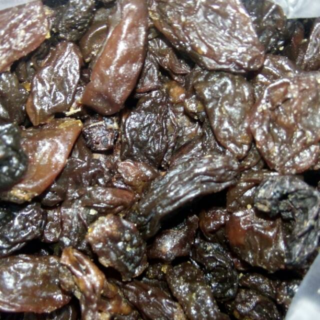 

Kismis hitam kering kualitas biasa berat 250 gr