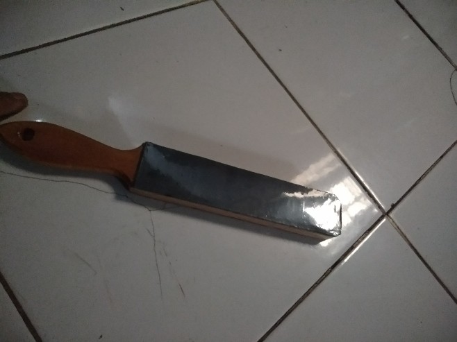 Stroping Kulit Dua Sisi, Pengasah Pisau, Asahan Kulit Sapi, Stroping Kulit Sapi