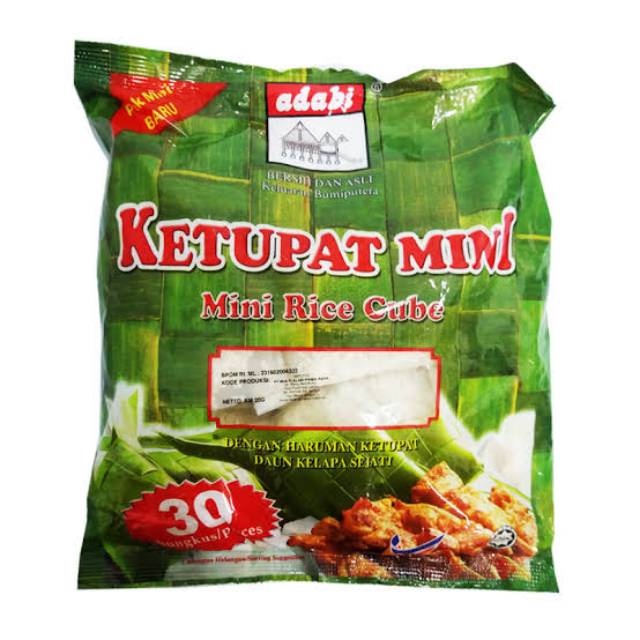 

Ketupat mini adabi 1 pak isi 30 x 20 gram Halal Asli malaysia Promo