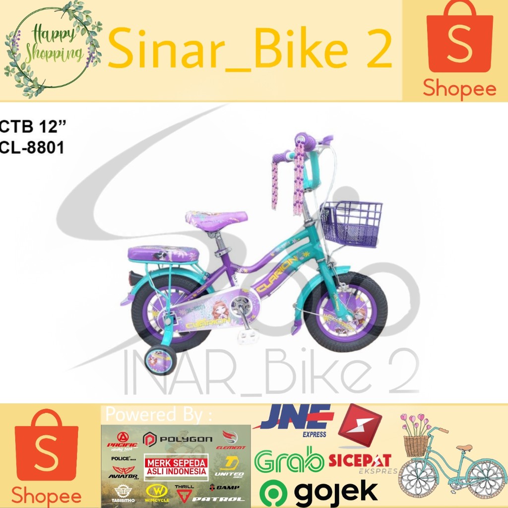 Sepeda Mini Anak 12 - 20&quot; Clarion Cl 8801 By Pacific (Gosend/Grab)