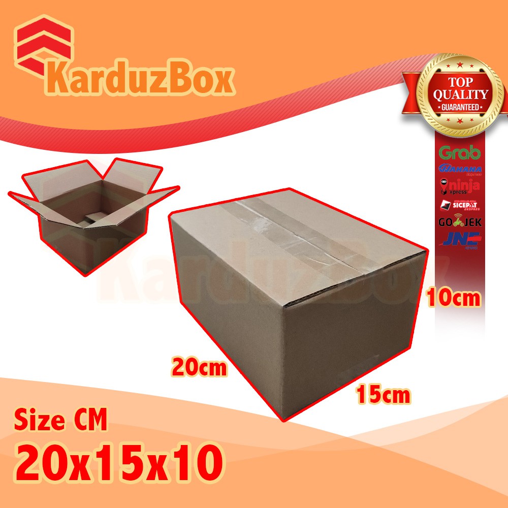 

20x15x10 kardus box packaging POLOS BARU