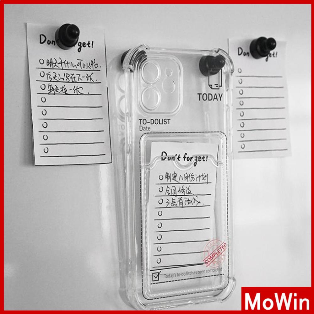 Soft Case Silikon Transparan Holder Kartu / Foto / Kamera Shockproof Untuk iPhone 13pro Max / 12pro / 11 / 7plus