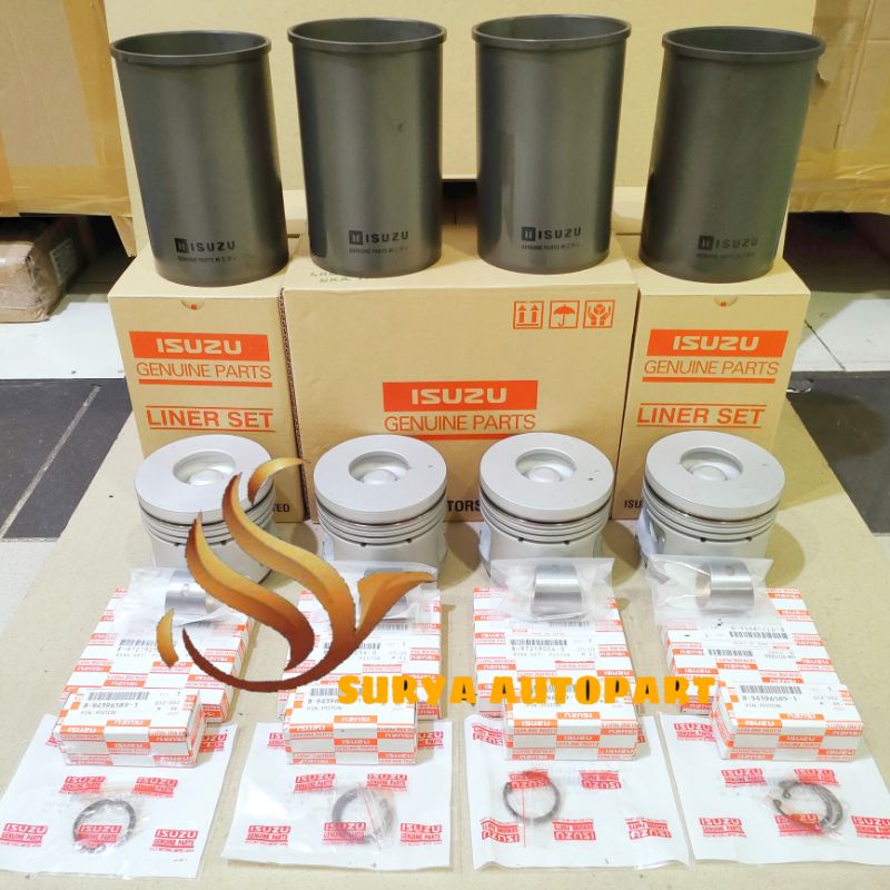 LINER KIT LINER SET KOMPLIT ISUZU NKR71 4HG1 ORIGINAL