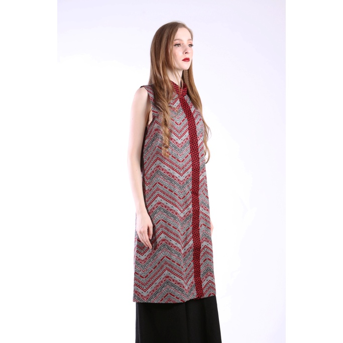 BATIK KAMMI TUNIK JATAYU MAROON 000209