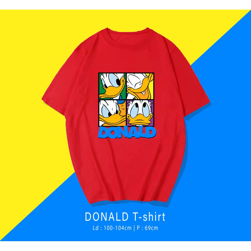 DONALD DUCK  / TERMURAH BAJU KAOS KATUN WANITA/ PRIA UNISEX LENGAN PENDEK / TUMBLR TEE