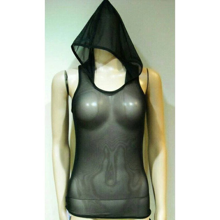 Tanktop Tile Jaring Hoodie Baju Zumba Baju Senam Jaring BRANDED