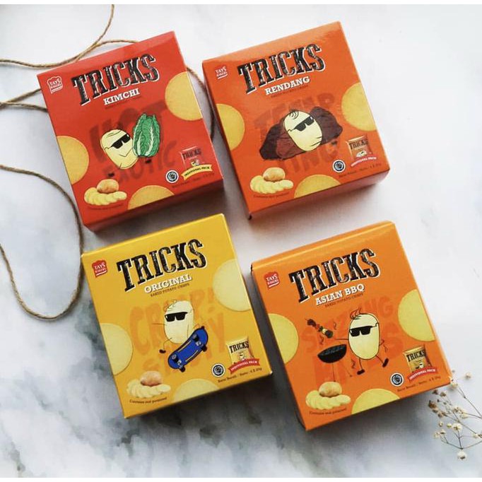 

Dijual Tricks Snack Kentang Harga Grosir (Khusus Grab/Gosend)Rasa Bisa Campur - Rendang Terlaris