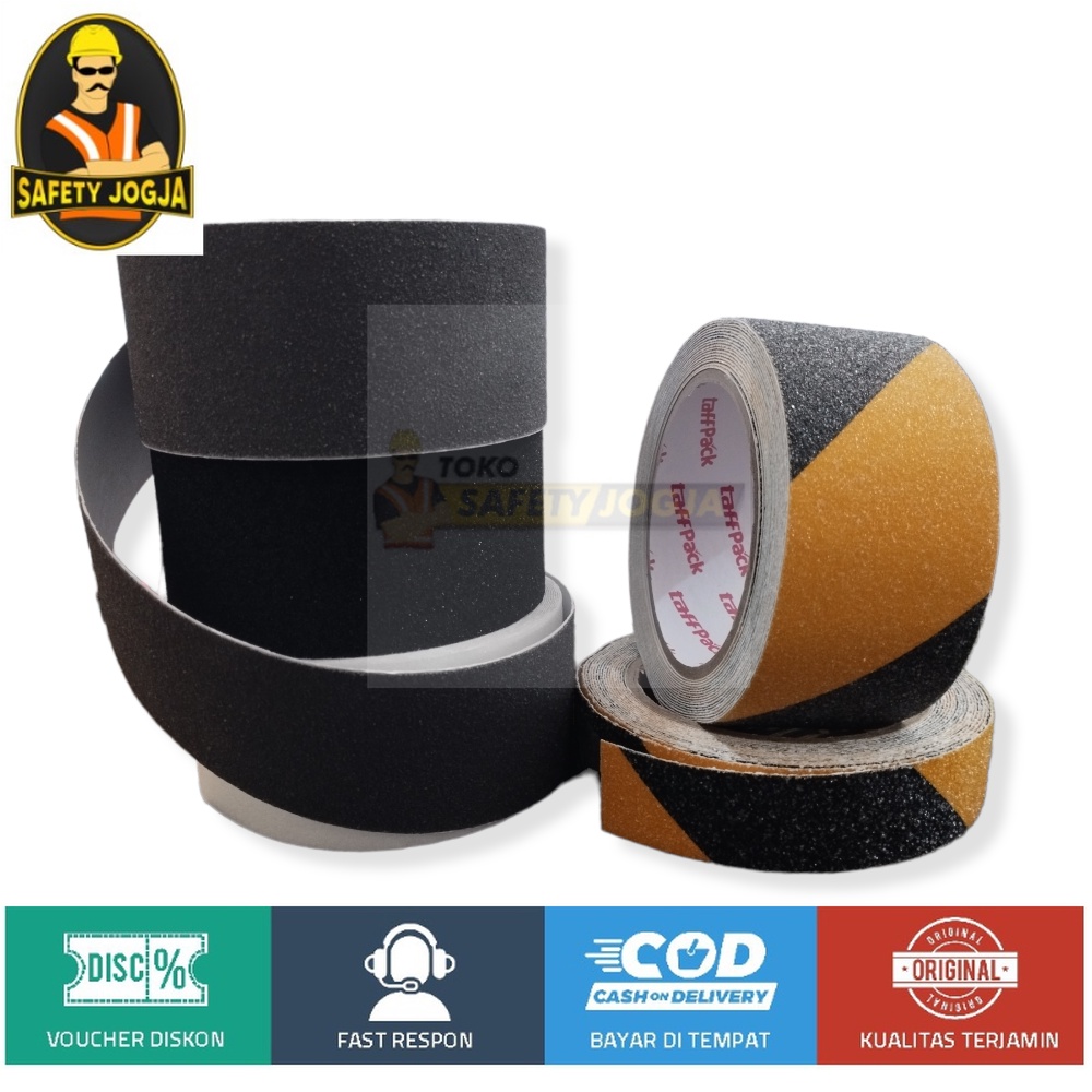 LAKBAN LANTAI ANTI SLIP ANTI LICIN Safety Walk Tape