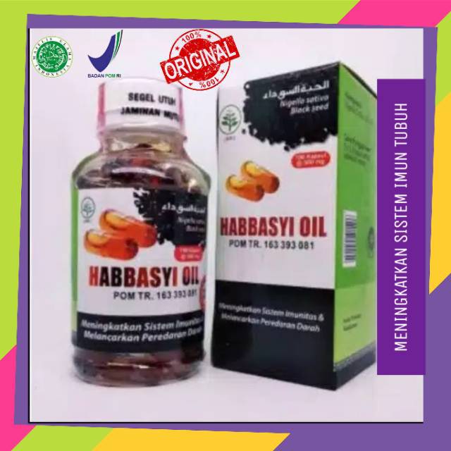 Habbasyi Oil Minyak Habbatusauda isi 100 Kapsul (Kapsul Minyak Jinten Hitam)