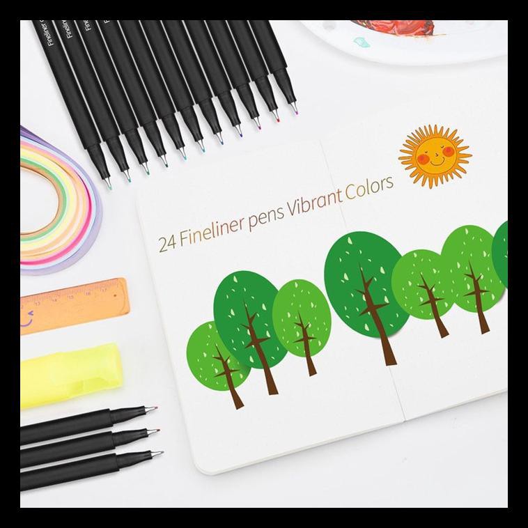 

Diskon (Promo) 24Pcs/Set Pulpen Warna Warni Bahan Dasar Air Untuk Melukis