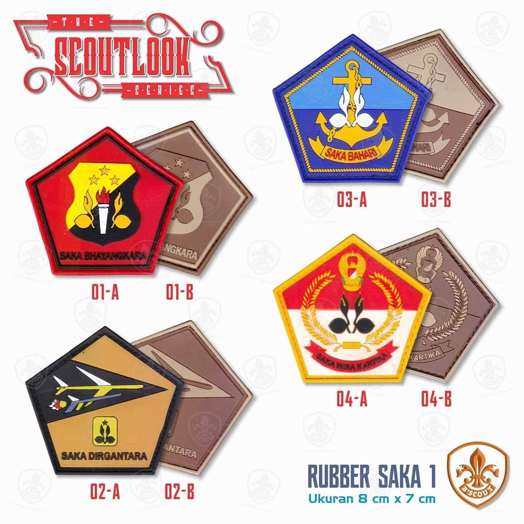 Bscout Scoutlook Rubber Badge Saka Pramuka