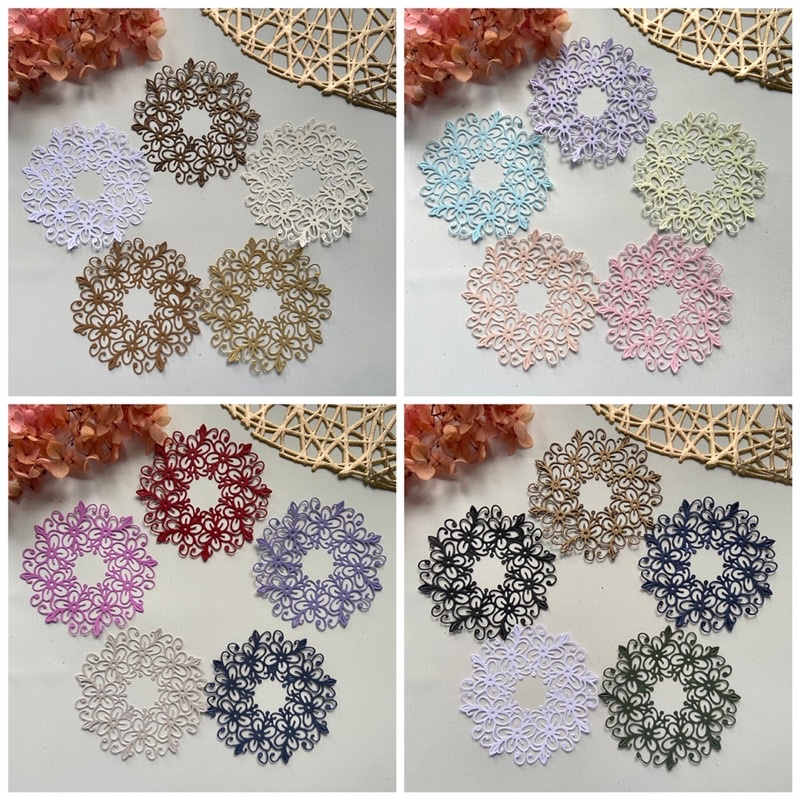 

1 set 5pc die cut / cut die / dies cut / cut dies for scrapbook journal journaling bujo circle 4