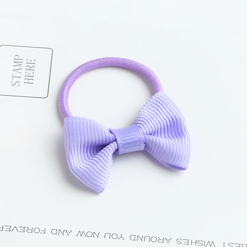 LRC Ikat Rambut Sweet Bowknot Shape Decorated Pure Color Hair