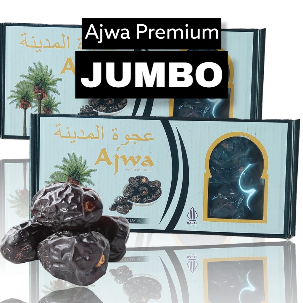 

KURMA AJWA JUMBO /AJWA PREMIUM/KURMA NABI 500GR [KEMASAN DUS ]