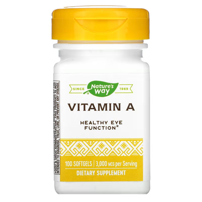 Natures Way Vitamin A 10000 IU 100 Softgels Nature Way Vit A Ori USA