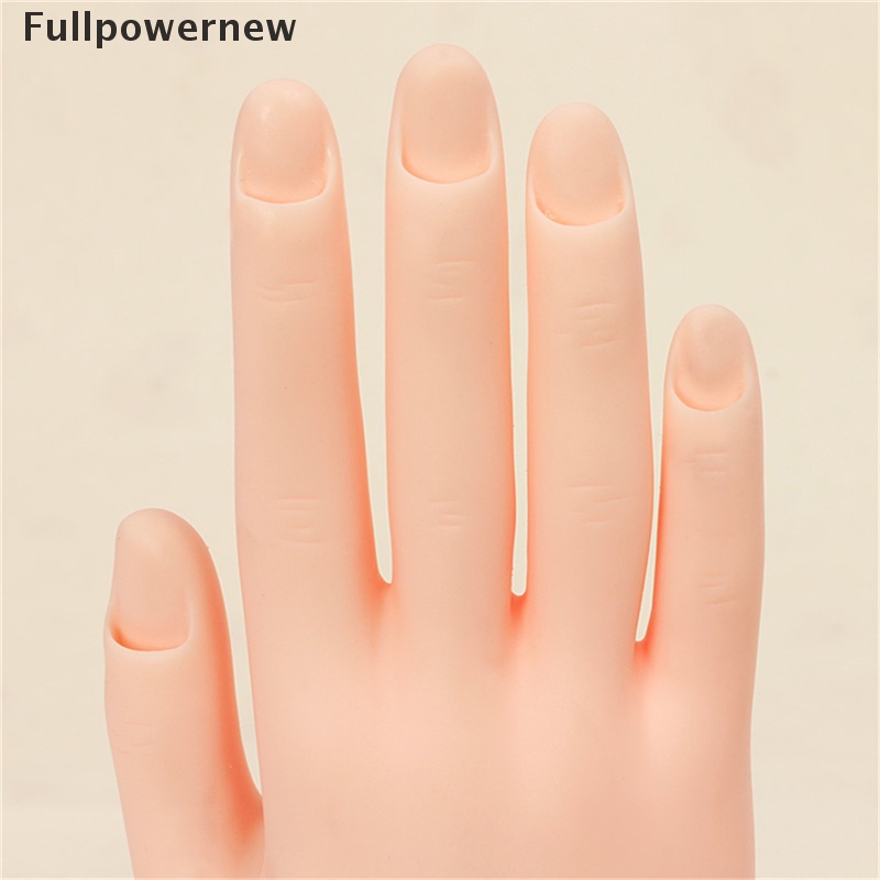 [FULL] Fake Hand For Nail Art Training And Display Movable Practice Nail Tools Model