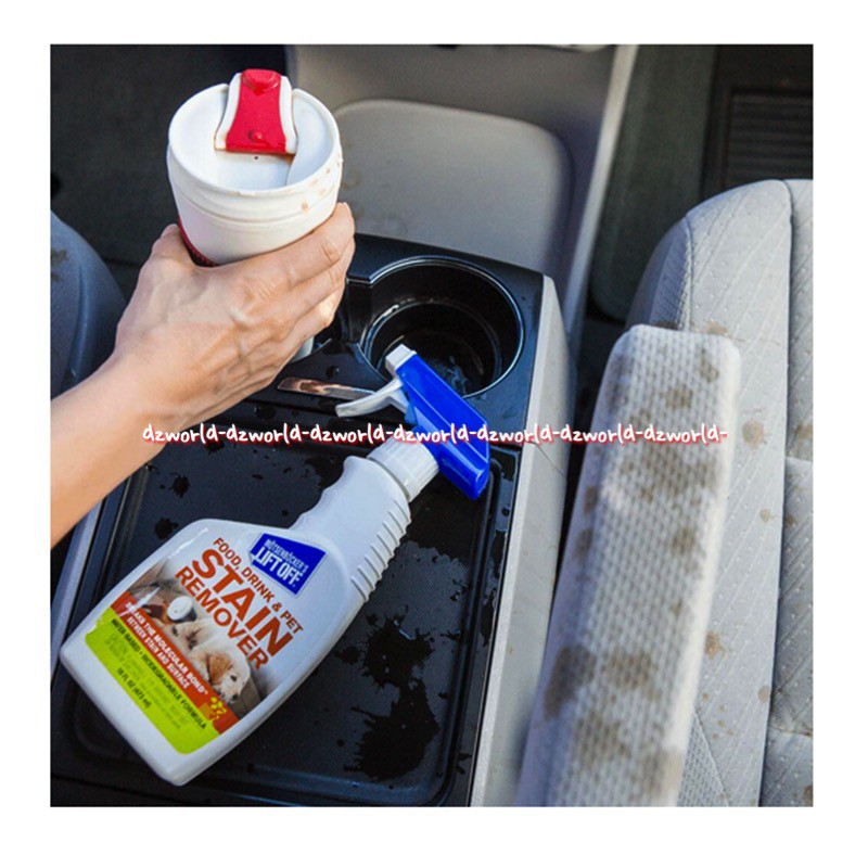 Motsenbockers Lift Off 473ml Food Drink Pet Stain Remover Pembersih Penghilang Noda Makanan di Mobil