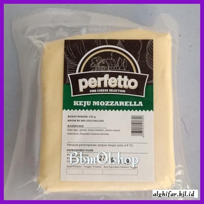 

Ujekujek- Keju Mozarella Perfetto 250Gr -Original.