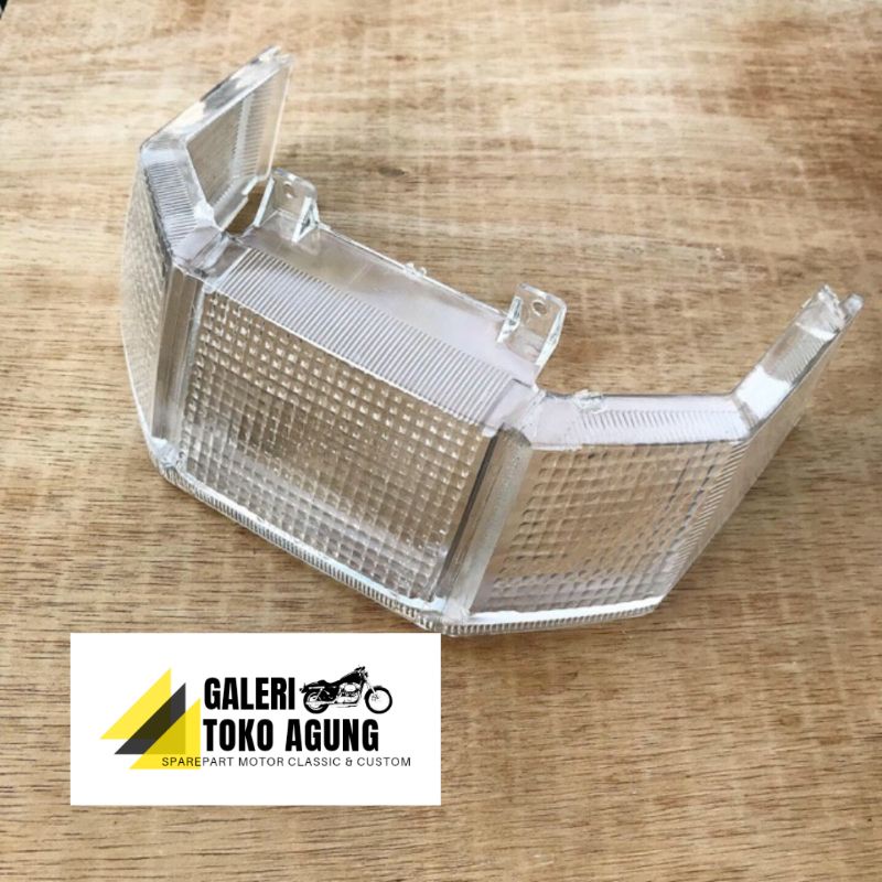 mika lampu rem belakang c800 asdap mika stoplamp honda astrea c800 asdap putih