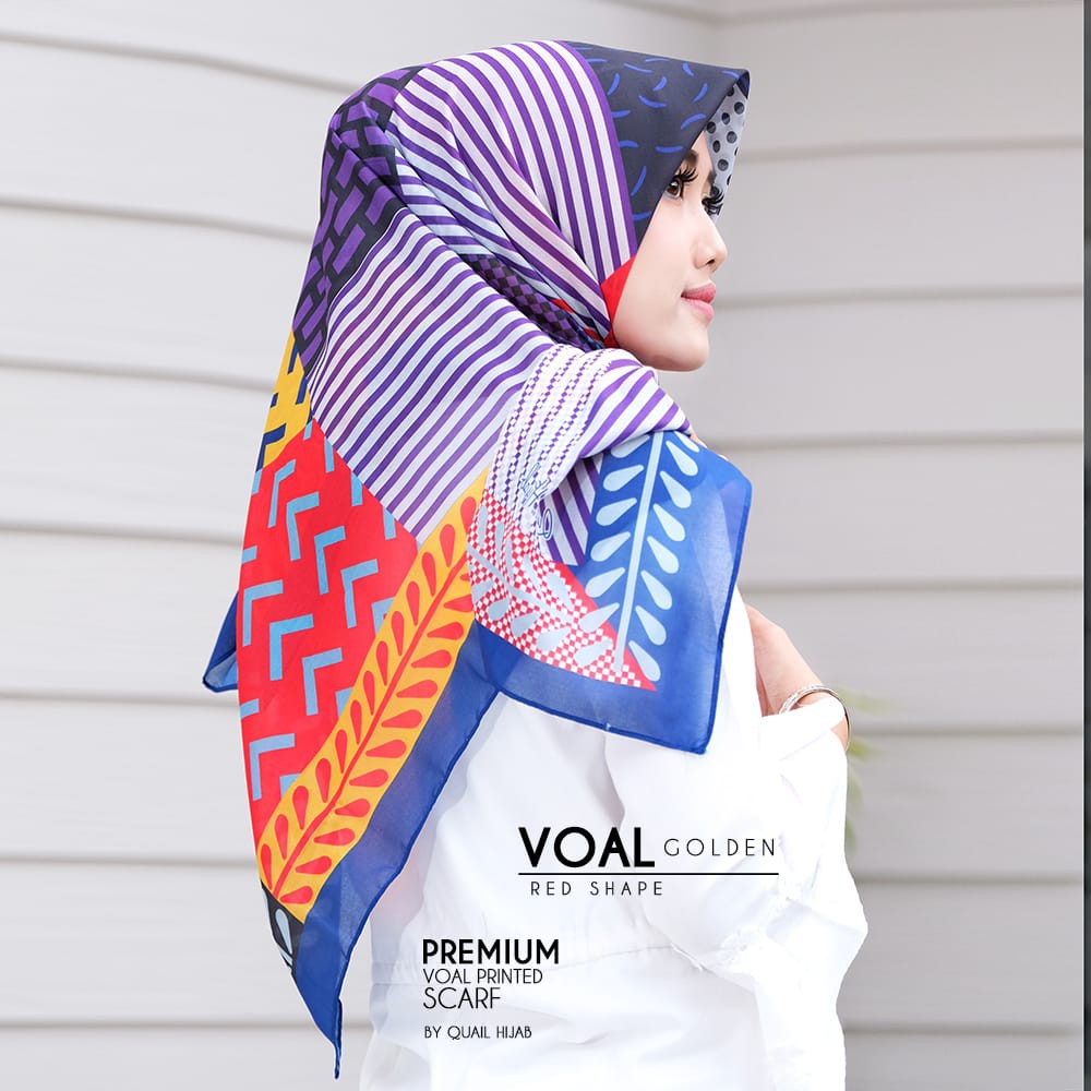 Scarf Voal Golden ori Quail