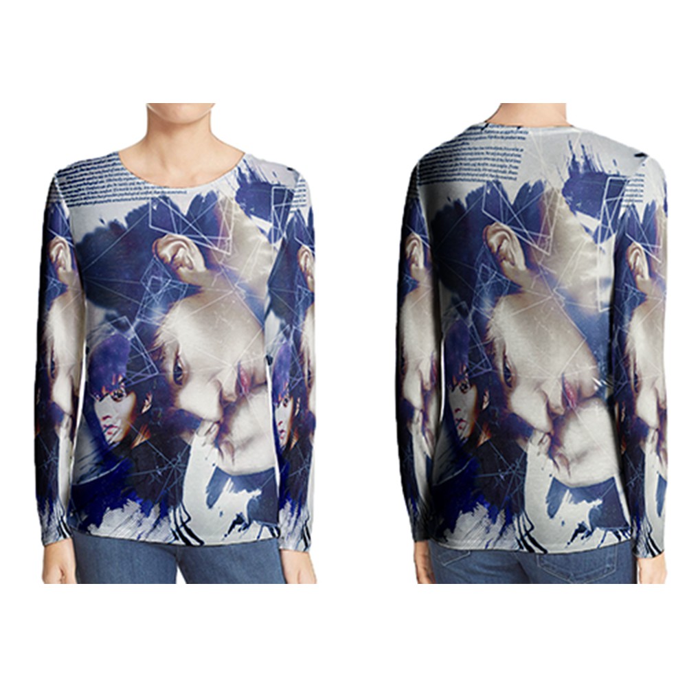 Kaos Tangan Panjang Lee Min Ho South Korean Actor T-Shirt Unisex Bahan Polyester Jersey Dryfit
