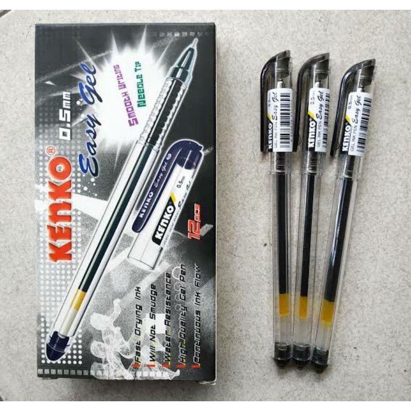 KENKO pulpen easy gel 0.5mm &amp; reffil harga per 1pcs