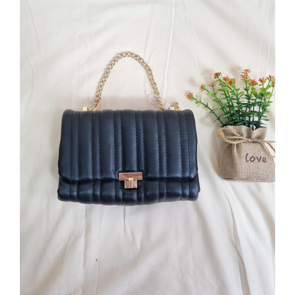 TAS ZARA SELEMPANG WANITA QUILTED SMALL MIDI CROSSBODY