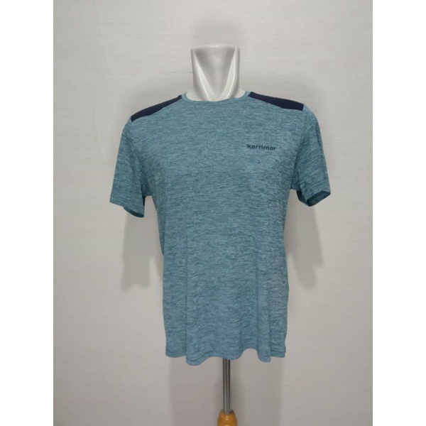 T-shirt kaos Karrimor biru motif navy