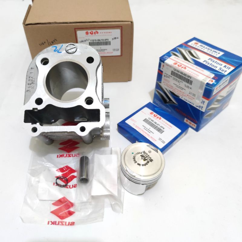 Blok Seher Piston Kit Komplit Suzuki Nex Original SGP 11210-09J10-0F0/12100-09J00-0F0