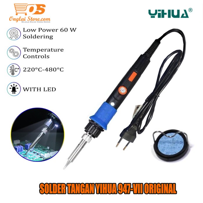 Solder Tangan / Solder Listrik / Soldering Yihua 947-Vii Original