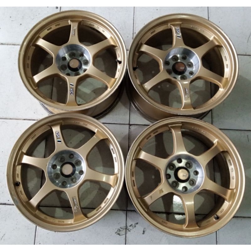 Velg Variasi Pelek Mobil Second SSR Type-C Ring 17x7,5/8,5 H4x100/114 Buat Jazz Livina Avanza Xenia 