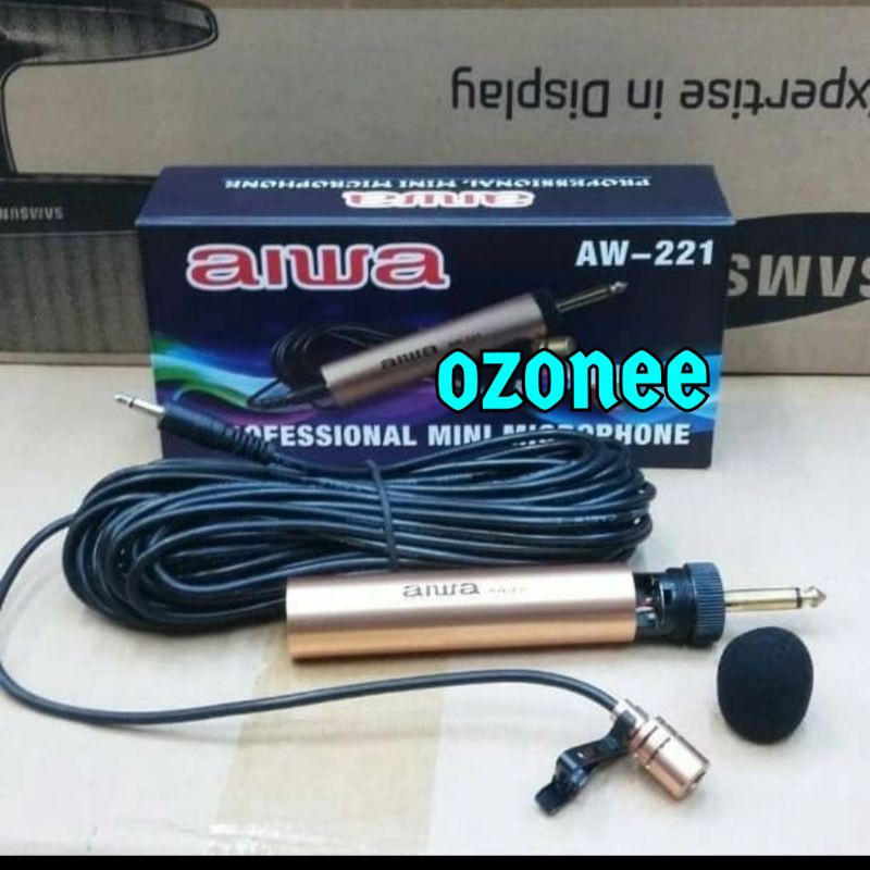 MIC JEPIT AIWA AW221 MICROPHONE CLIP ON MIC IMAM MESJID
