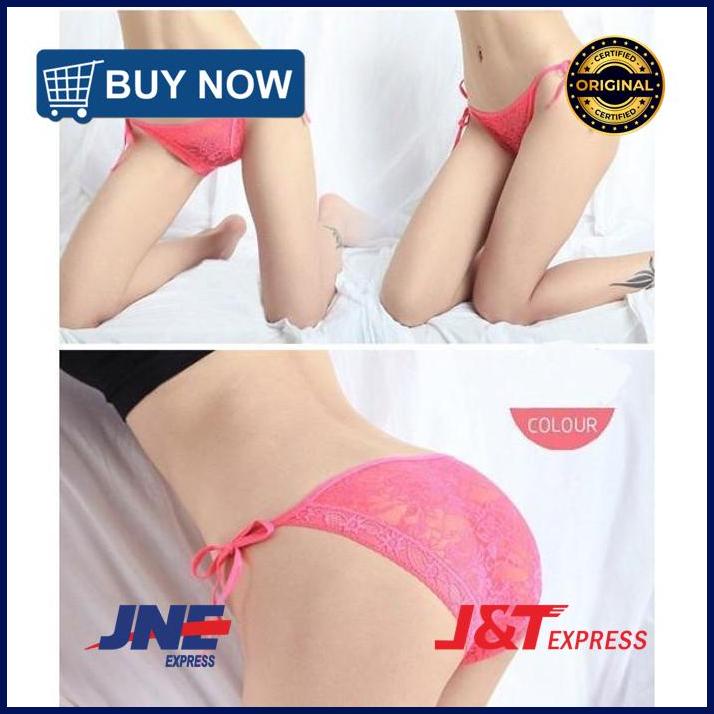 Celana dalam g string wanita sexy transparan tali samping C075