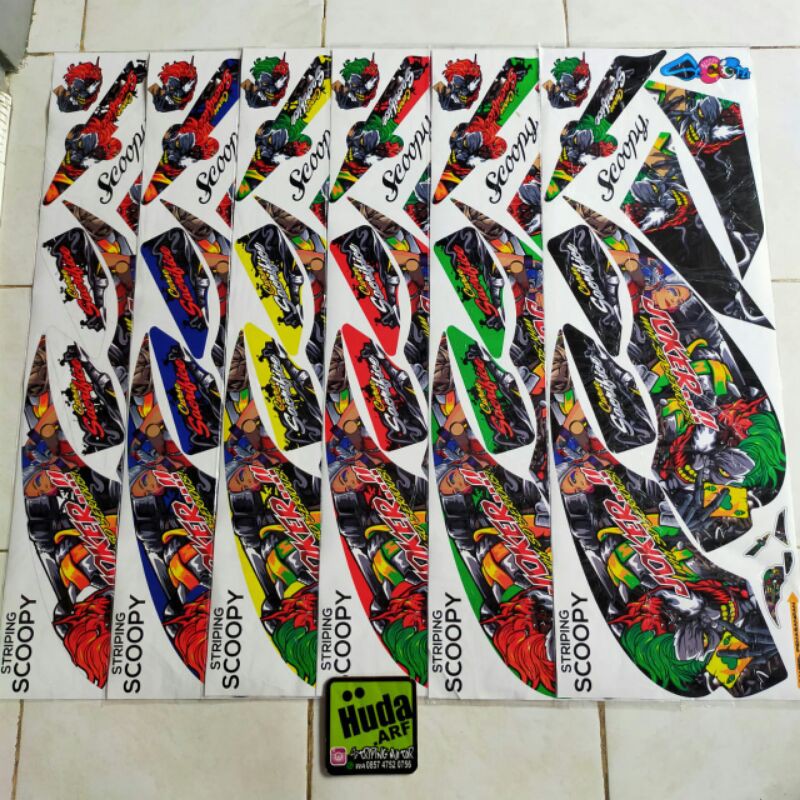 Striping scopy sticker scopyLis motor variasi scopy