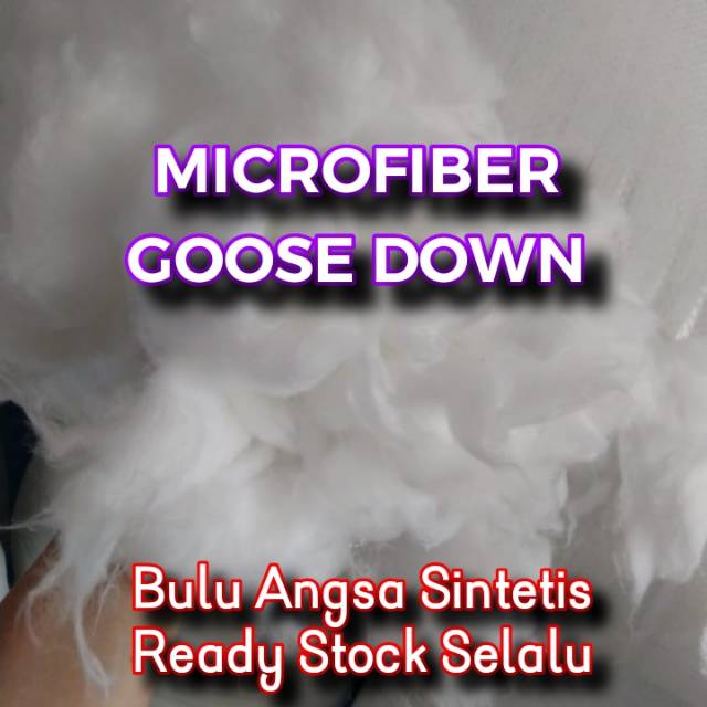 1 KG MICROFIBER GOOSE DOWN / BULU ANGSA SINTETIS UNTUK ISIAN BANTAL HOTEL BINTANG 5